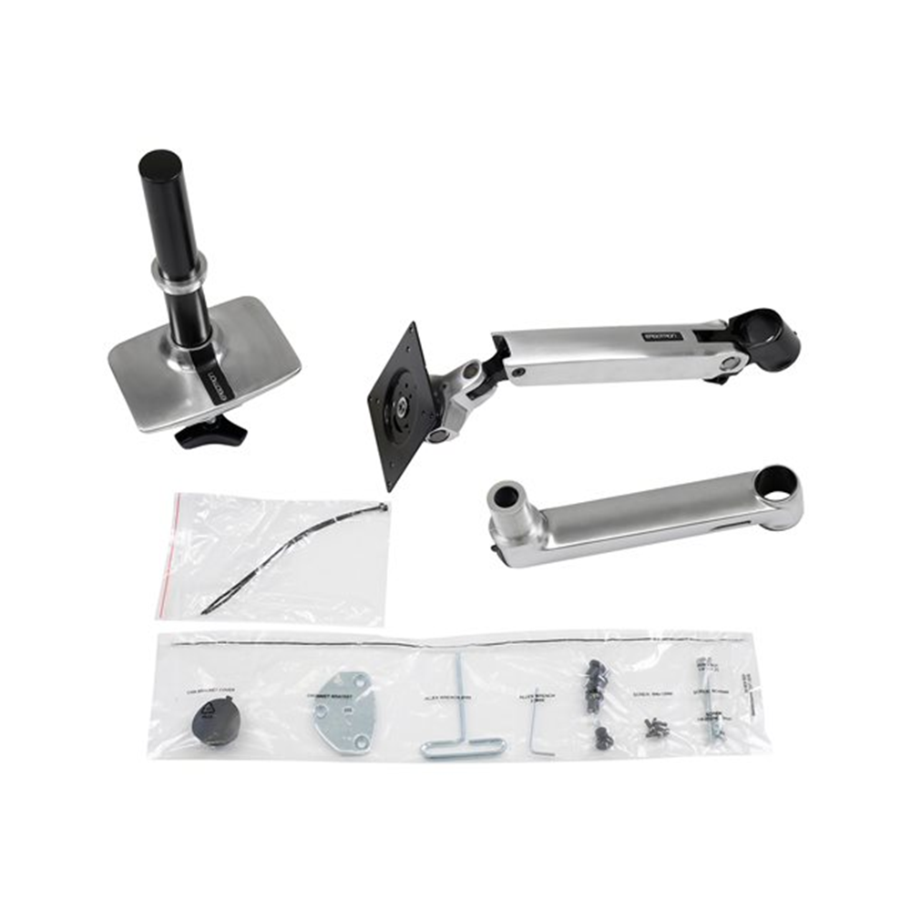Ergotron LX bevestigingskit - voor LCD-scherm - gepolijst aluminium