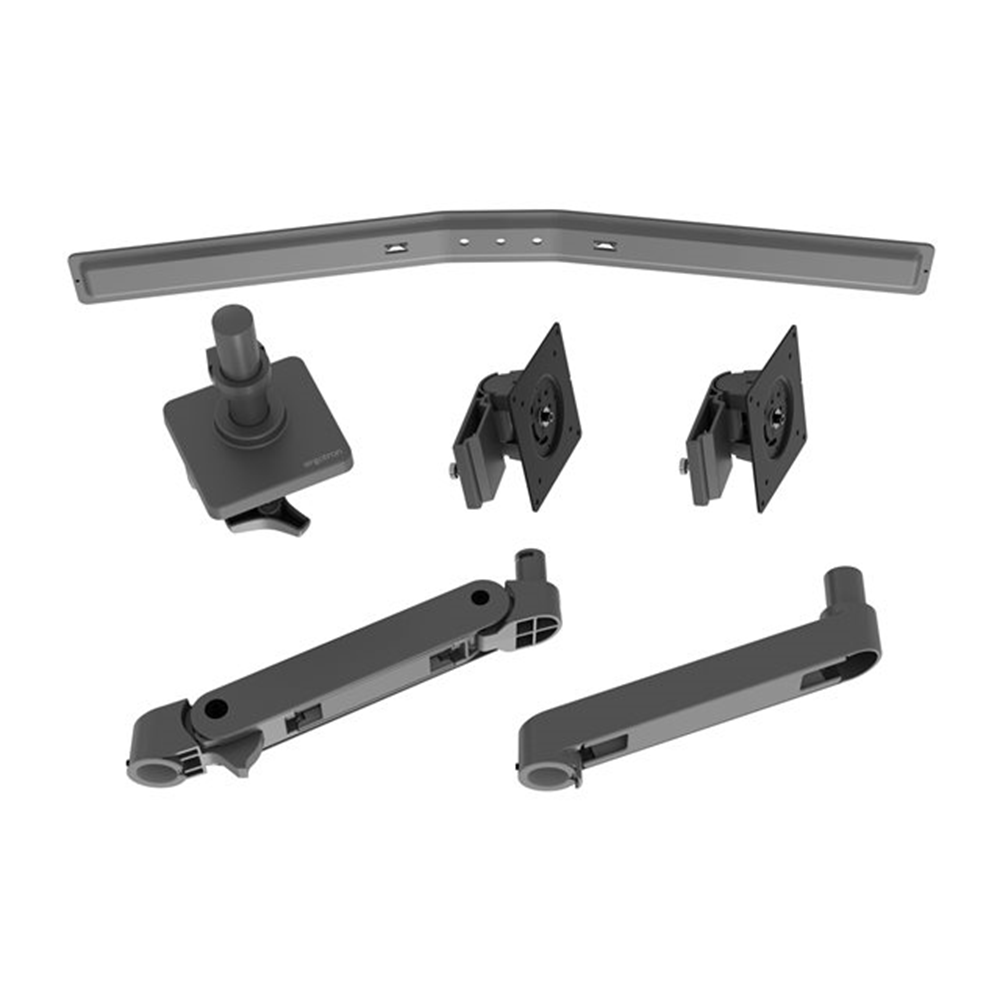 Ergotron LX Pro bevestigingskit - modulair - voor 2 LCD-schermen - donkergrijs