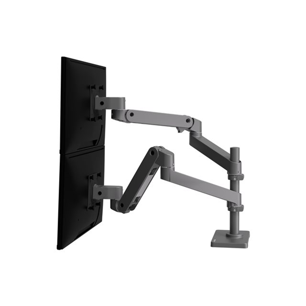 Ergotron LX Pro bevestigingskit - modulair - voor 2 LCD-schermen - donkergrijs