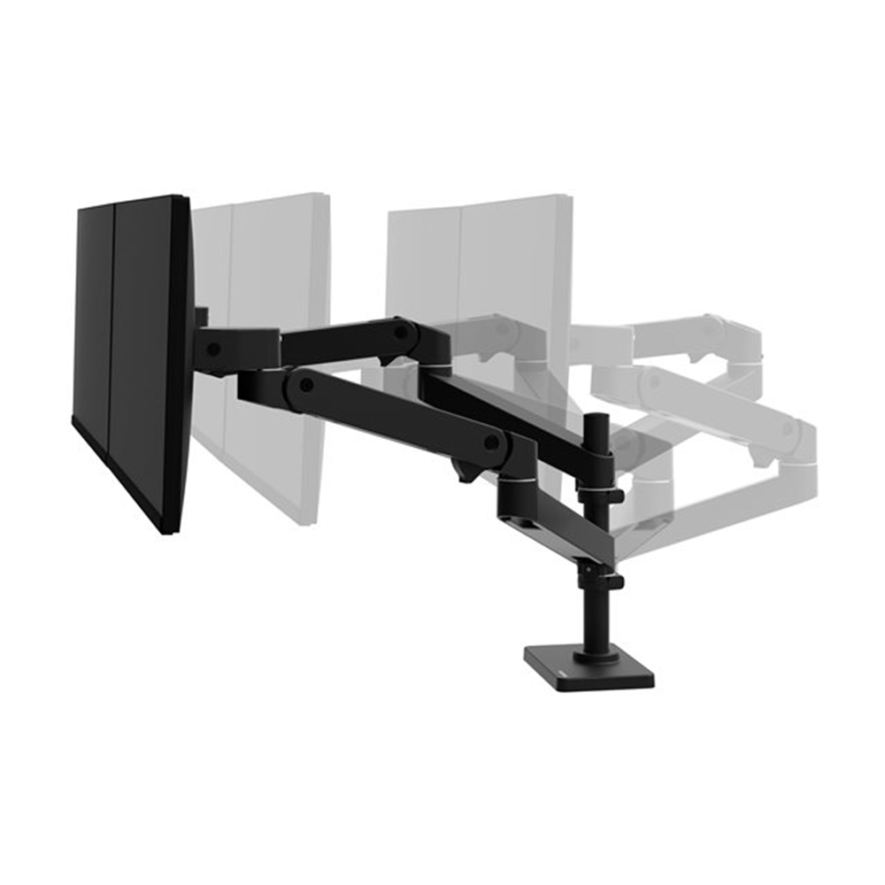 Ergotron LX Pro bevestigingskit - modulair - voor 2 LCD-schermen - zwart