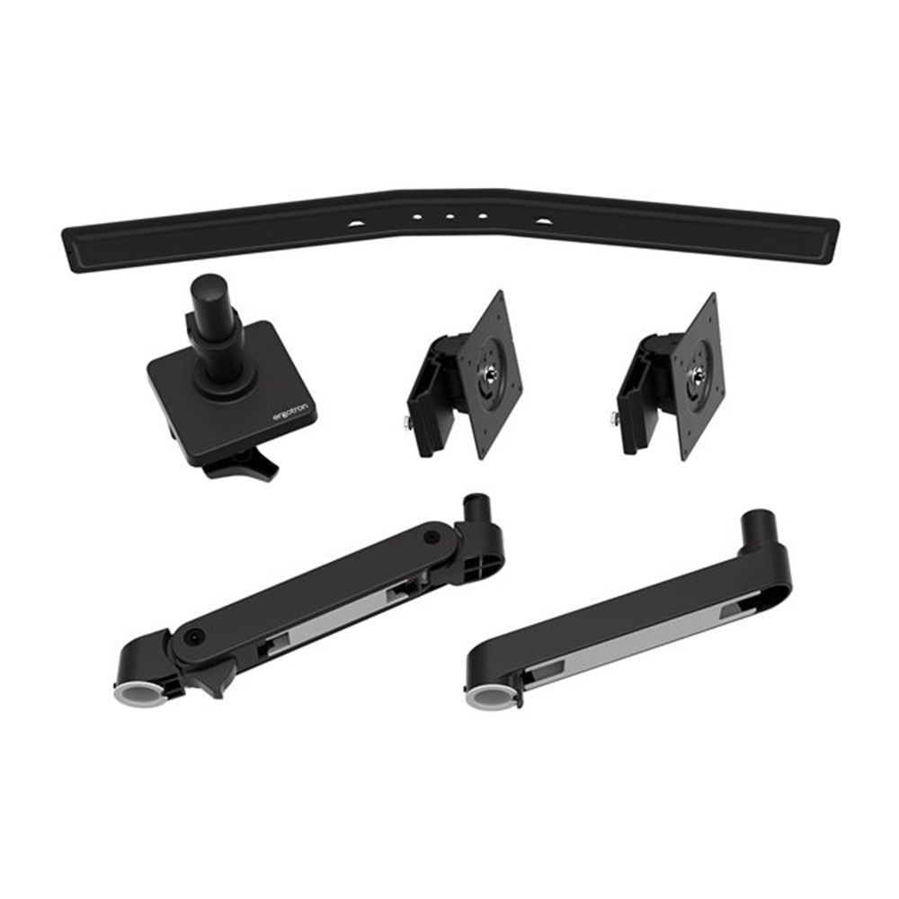 Ergotron LX Pro bevestigingskit - voor 2 LCD- / plasma-panelen - zwart
