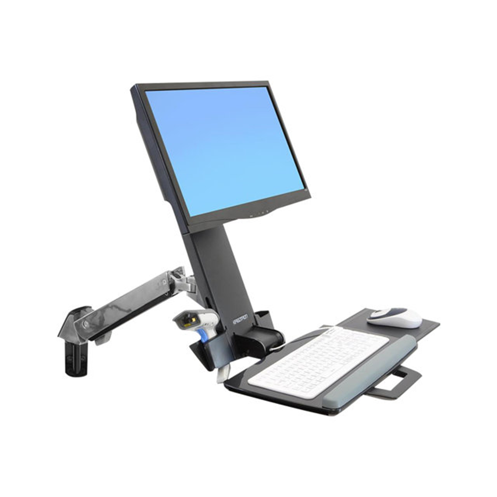 Ergotron StyleView bevestigingskit - voor lcd-scherm / toetsenbord / muis / streepjescodelezer - gepolijst aluminium