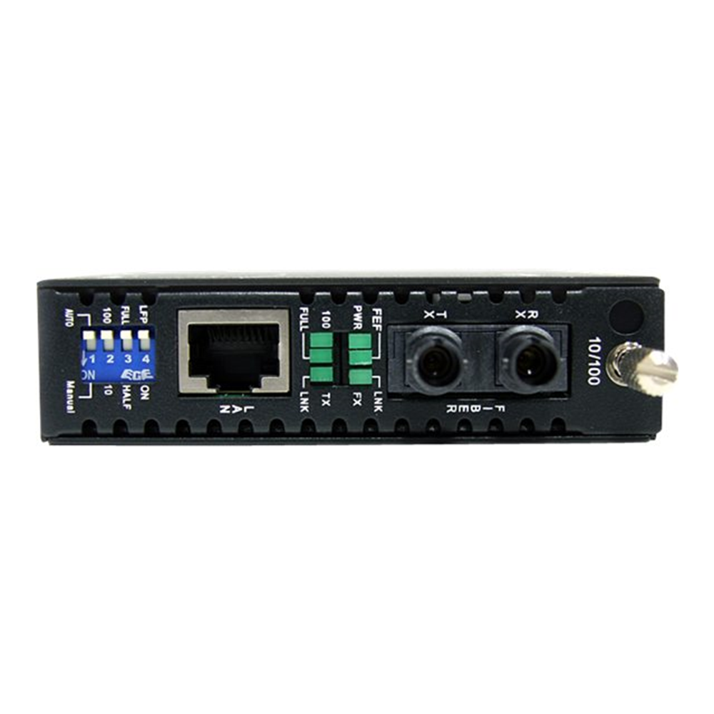 Ethernet to ST MM Fiber Media Converter