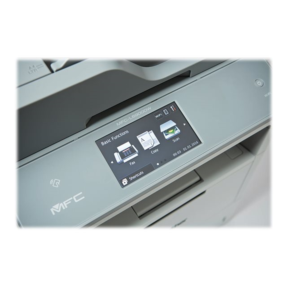 Flatbed ADF zwart-wit A4 laserprinter/copier/kleurenscanner fax/PC-fax 50ppm 1200dpi 1GB papierlade 