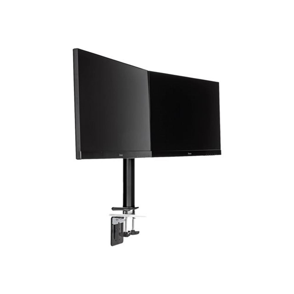 Flexible desk mount for dual monitor. Desk mount with clamp or grommet. Monitorsize 10~30i. VESA 75x