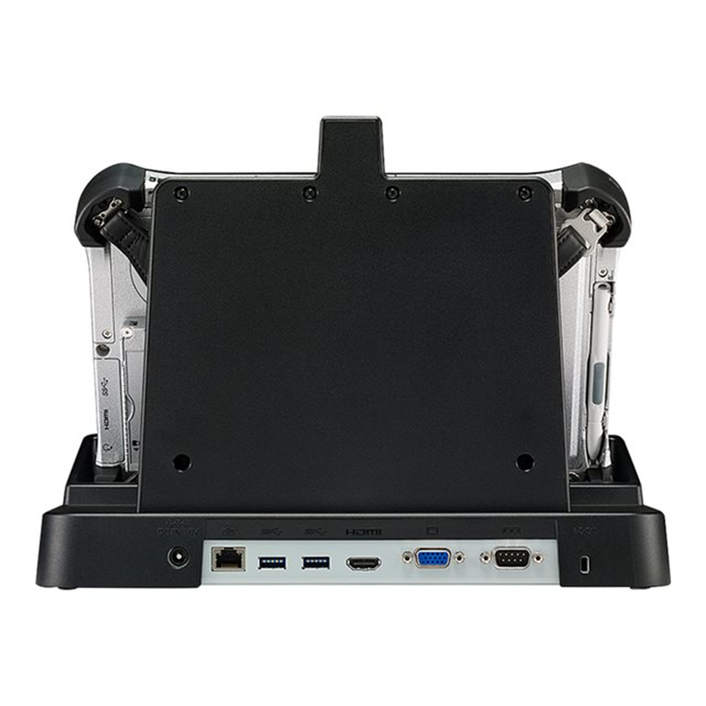 FZ-G1 Desktop Cradle with electronics: LAN  2 x USB 3.0  VGA  HDMI  Kensington lock  Serial  NO AC ADAPTER INCLUDED