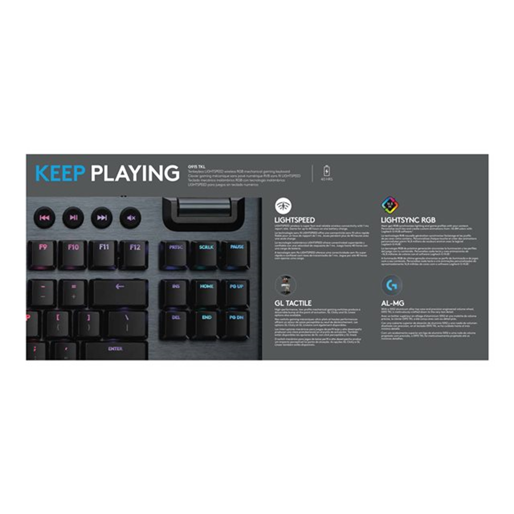 G915 TKL LIGHTSPEED WRLS RGB Mech. G KB