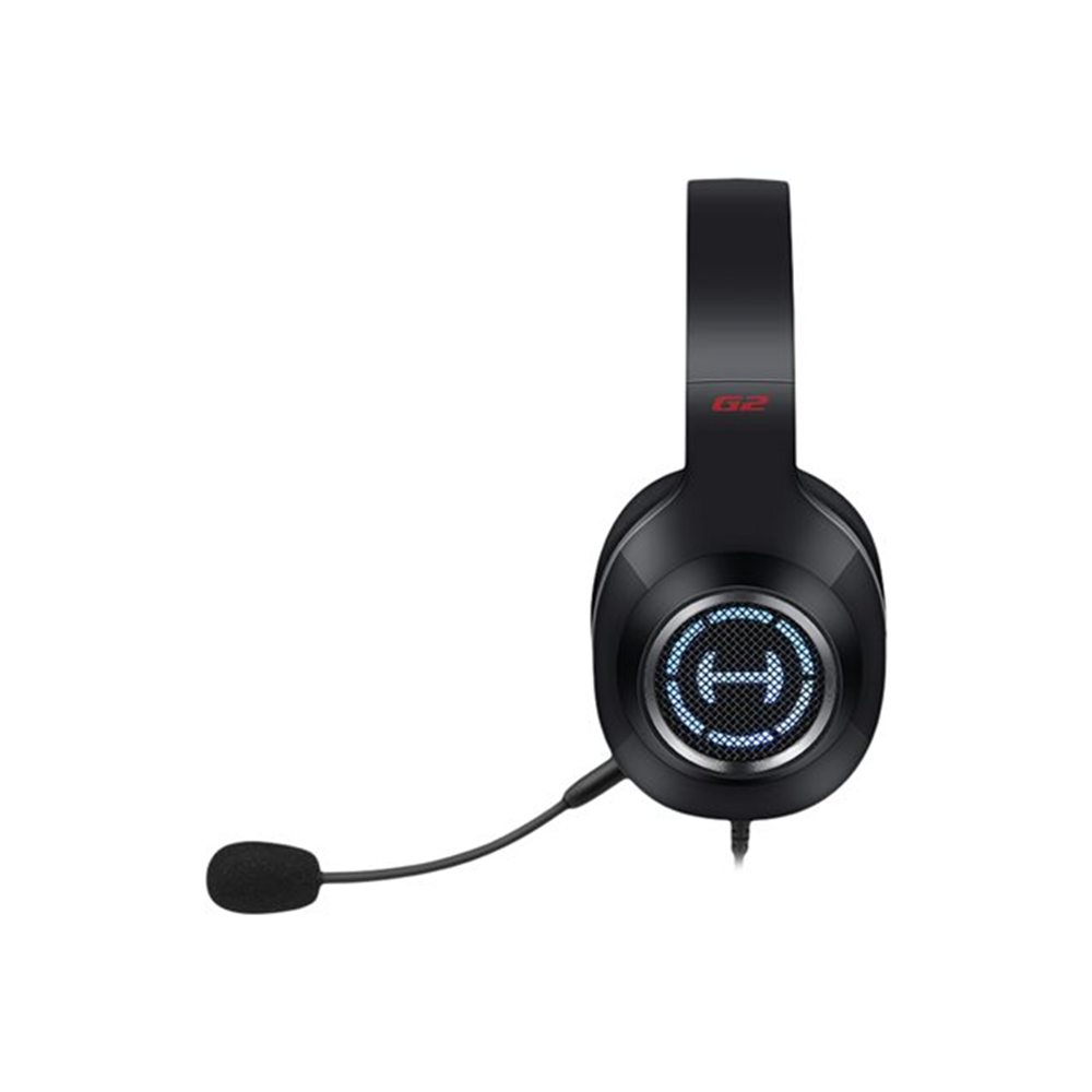 Gaming Over-ear hoofdtelefoon 7.1 Surround RMS 50mW 32O 98dB 20Hz-20kHz 50mm Neodymium driver kabellengte 2.5m USB aansluiting.  Electret Microfoon.