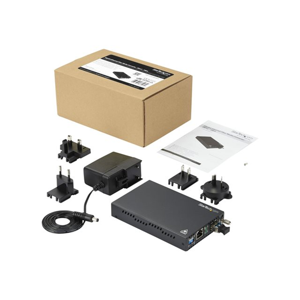 GbE Fiber Media Converter - SM LC 10 km