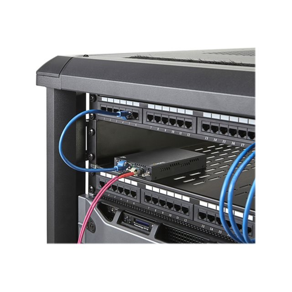 GbE Fiber Media Converter - SM LC 10 km