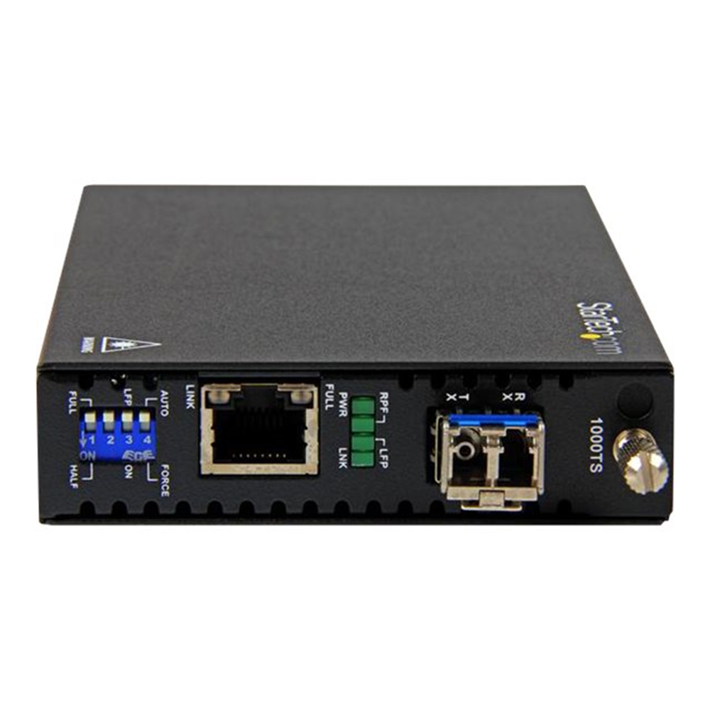 GbE Fiber Media Converter - SM LC 20 km