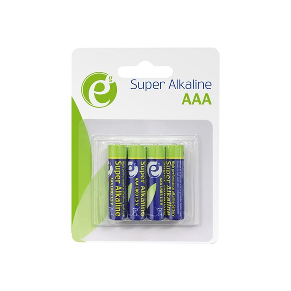 Gembird batterij - 4 x AAA - Alkalisch