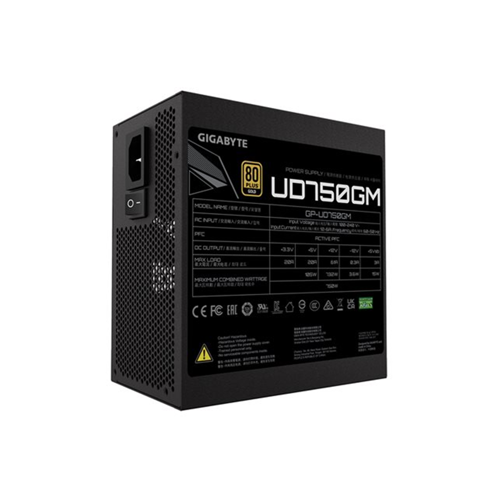 GIGABYTE Ultra Druble 750W GOLD Fully Modular PSU