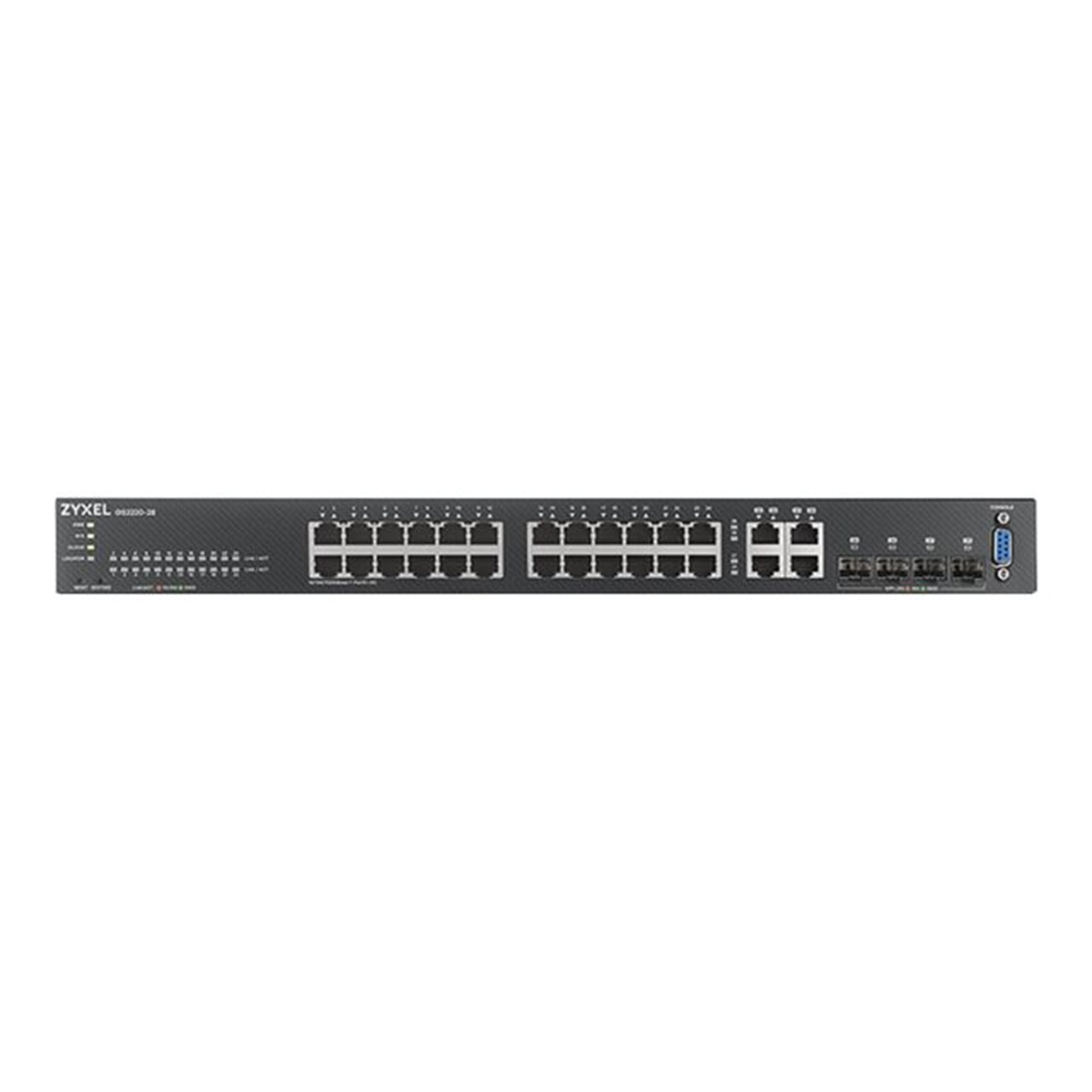 GS2220-28 - EU region - 24-port GbE L2 Switch with GbE Uplink (1 year NCC Pro pack license bundled) GS2220-28 - EU region - 24-port GbE L2 Switch with GbE Uplink (1 year NCC Pro pack license bundled)
