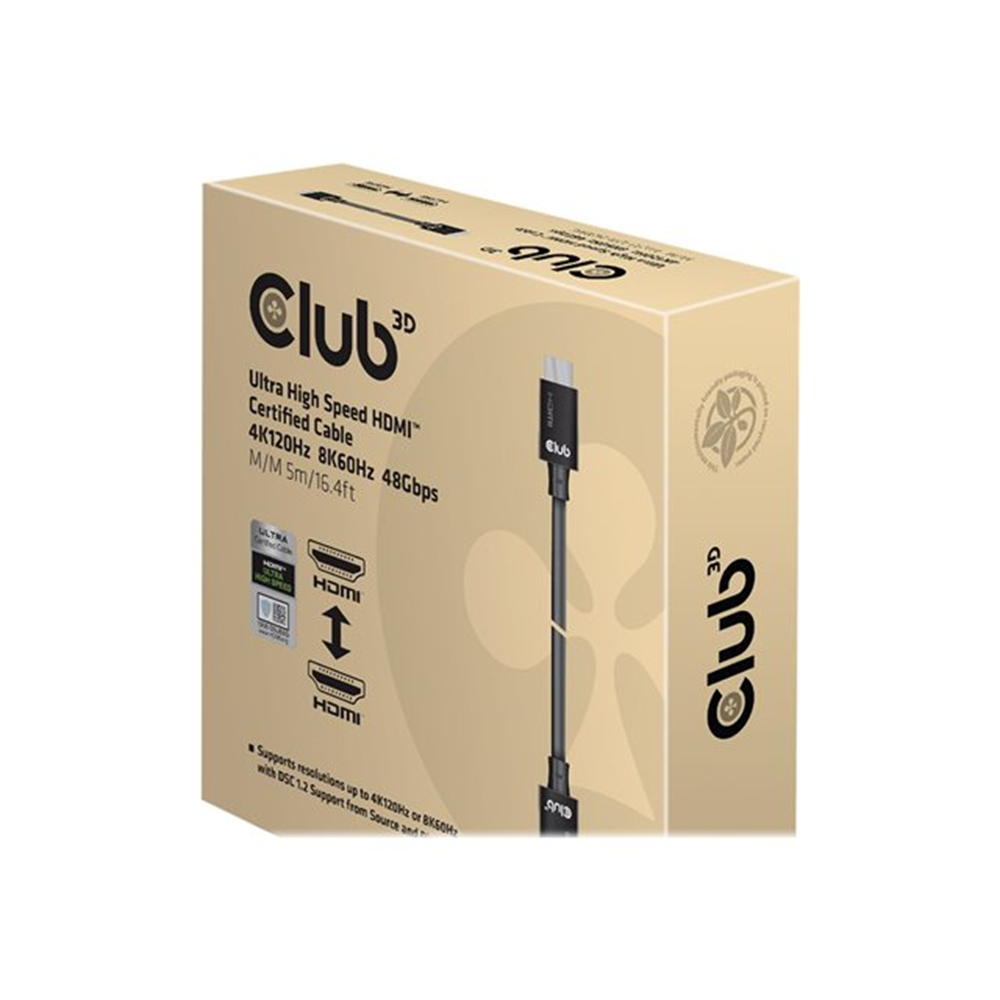 HDMI 2.1 MALE TO HDMI 2.1 MALE ULTRA HIGH SPEED 4K 120Hz 8K60HZ  5m