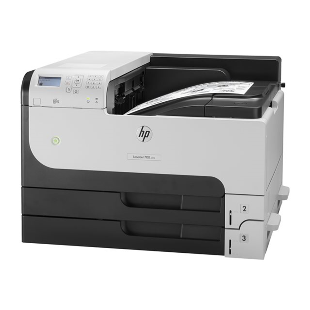 HP LaserJet Enterprise M712dn 40ppm Single function A3 2x250 inp 500outp HP Auto-On/Auto-Off Gigabit