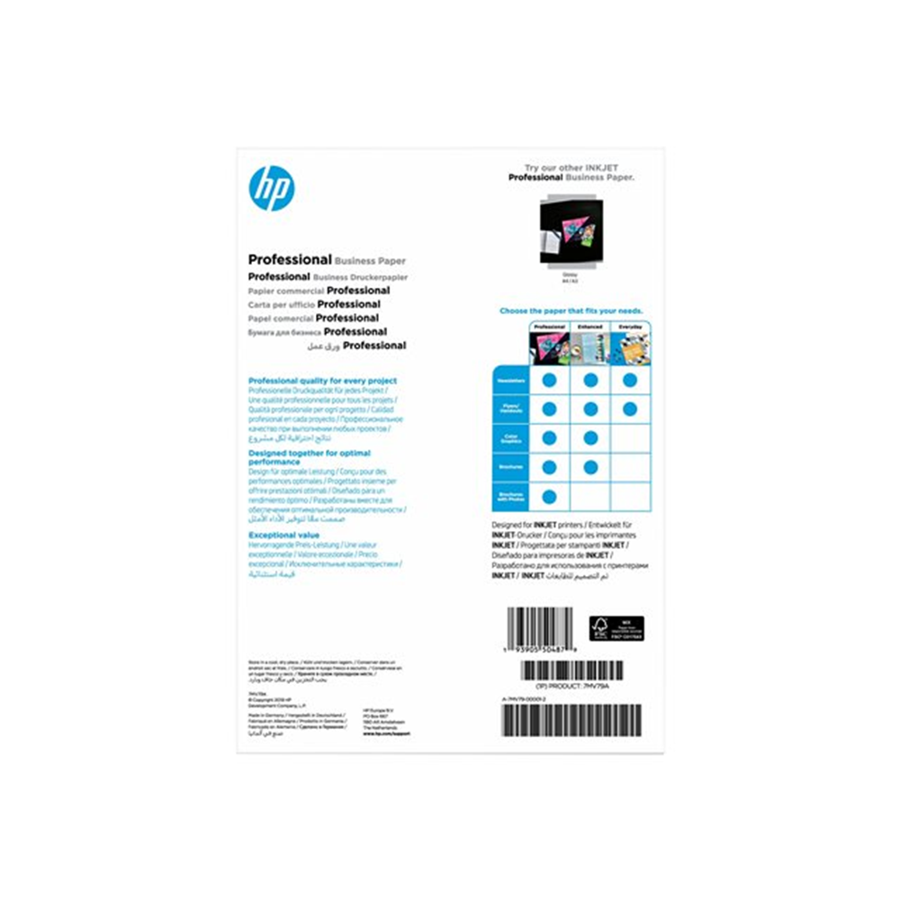 HP Prof Matte Ij A4 180g 150sh HP Prof Matte Ij A4 180g 150sh