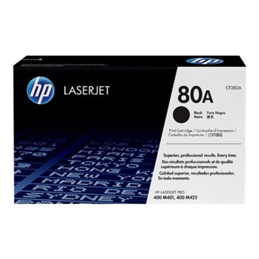HP Toner/80A Black LaserJet TonerCart HP Toner/80A Black LaserJet TonerCart