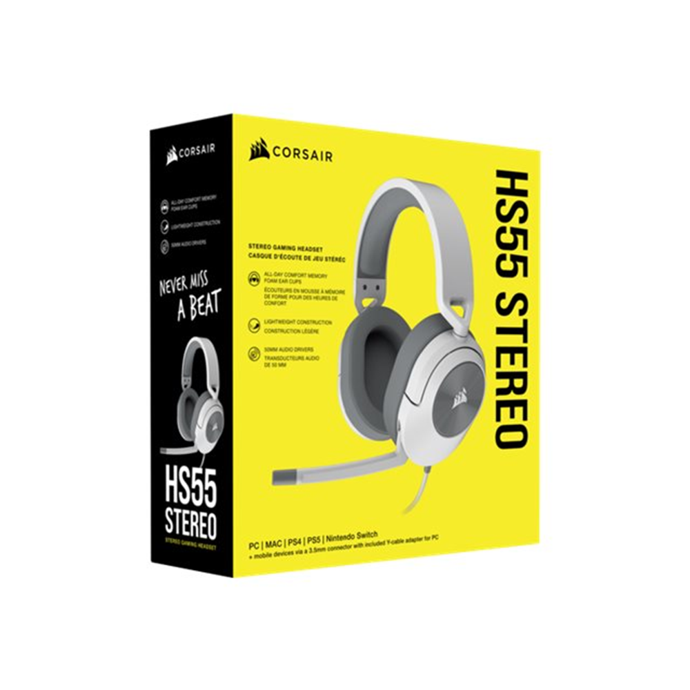HS55 Stereo Headset White - EU