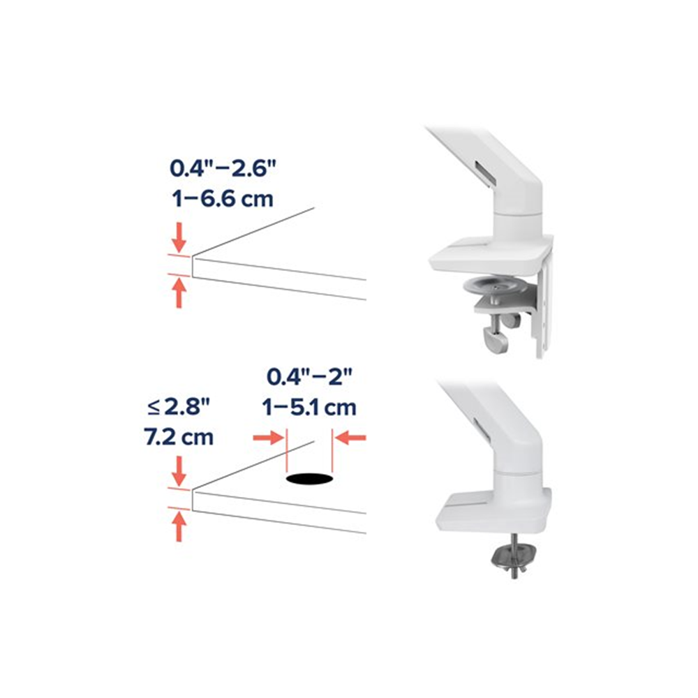 HX ARM WITH VERY HEAVY DUTY PIVOT DESK M