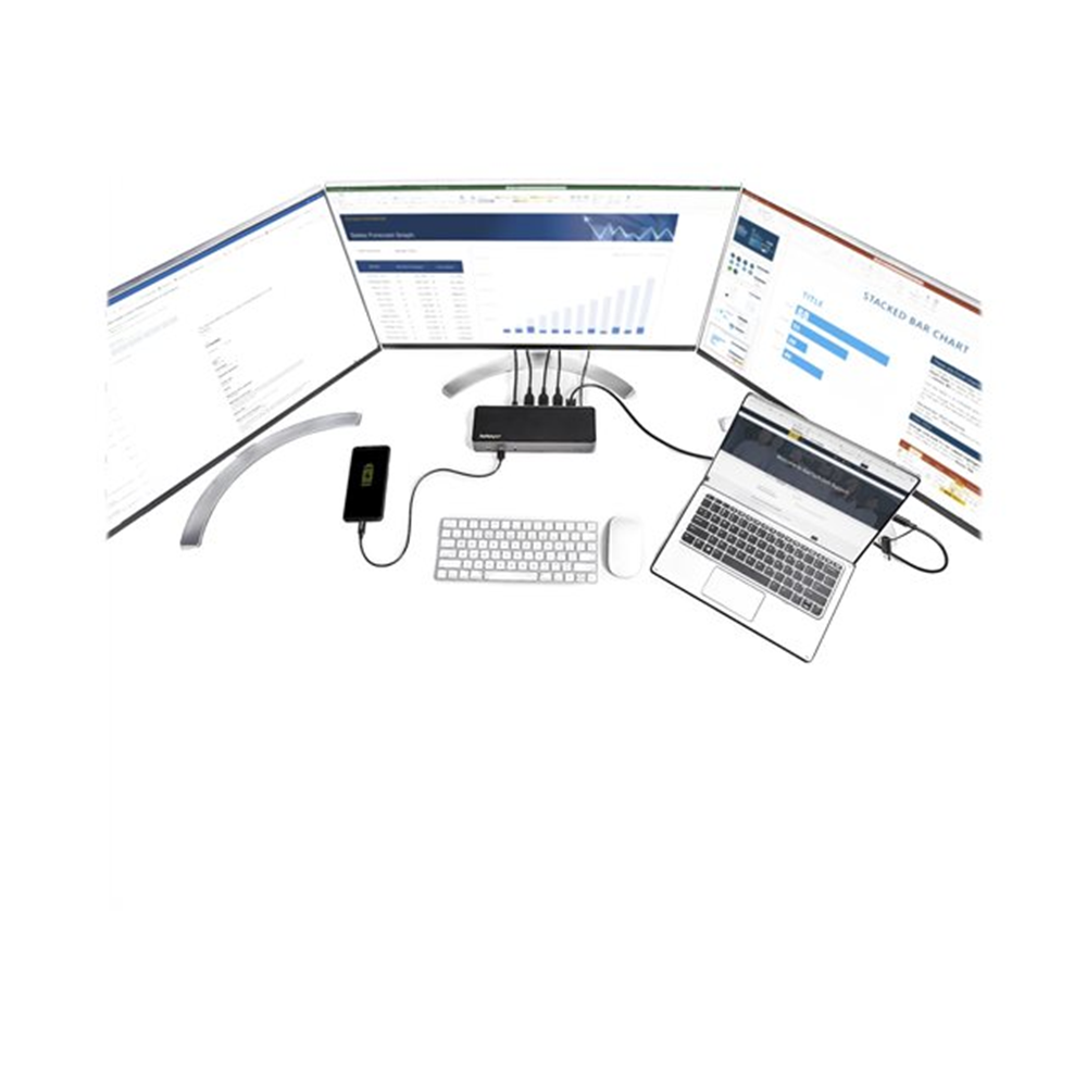 Hybrid USB-C USB-A Dock - Triple 4K 60Hz