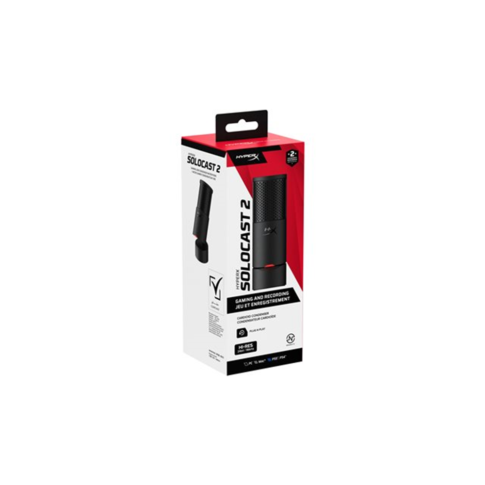 HyperX SoloCast 2 - USB Microphone (Black) HyperX SoloCast 2 - USB Microphone (Black)