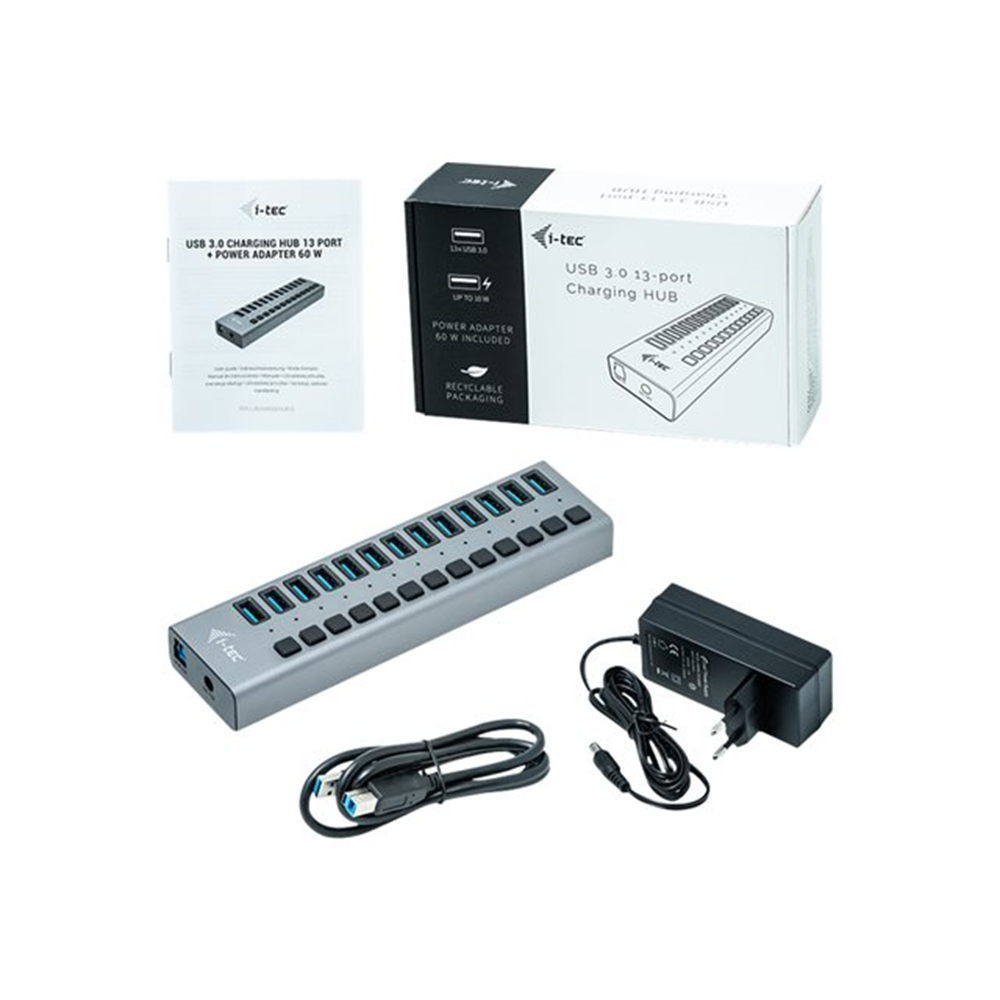 i-tec USB 3.0 HUB 13 Port 60 W