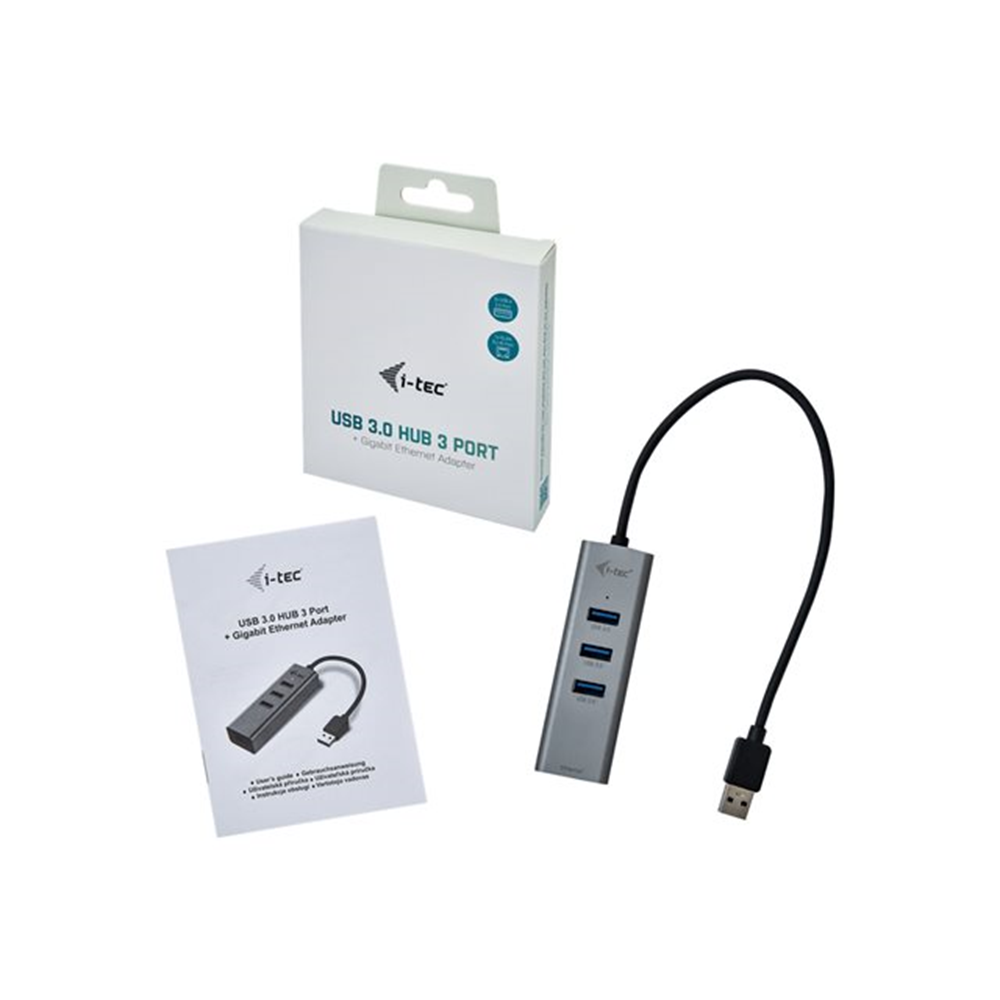 i-tec USB 3.0 Metal HUB + GLAN