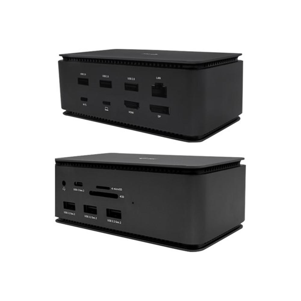 i-tec USB 4.0 Metal Docking station Dual 4K HDMI DP PD 80 W