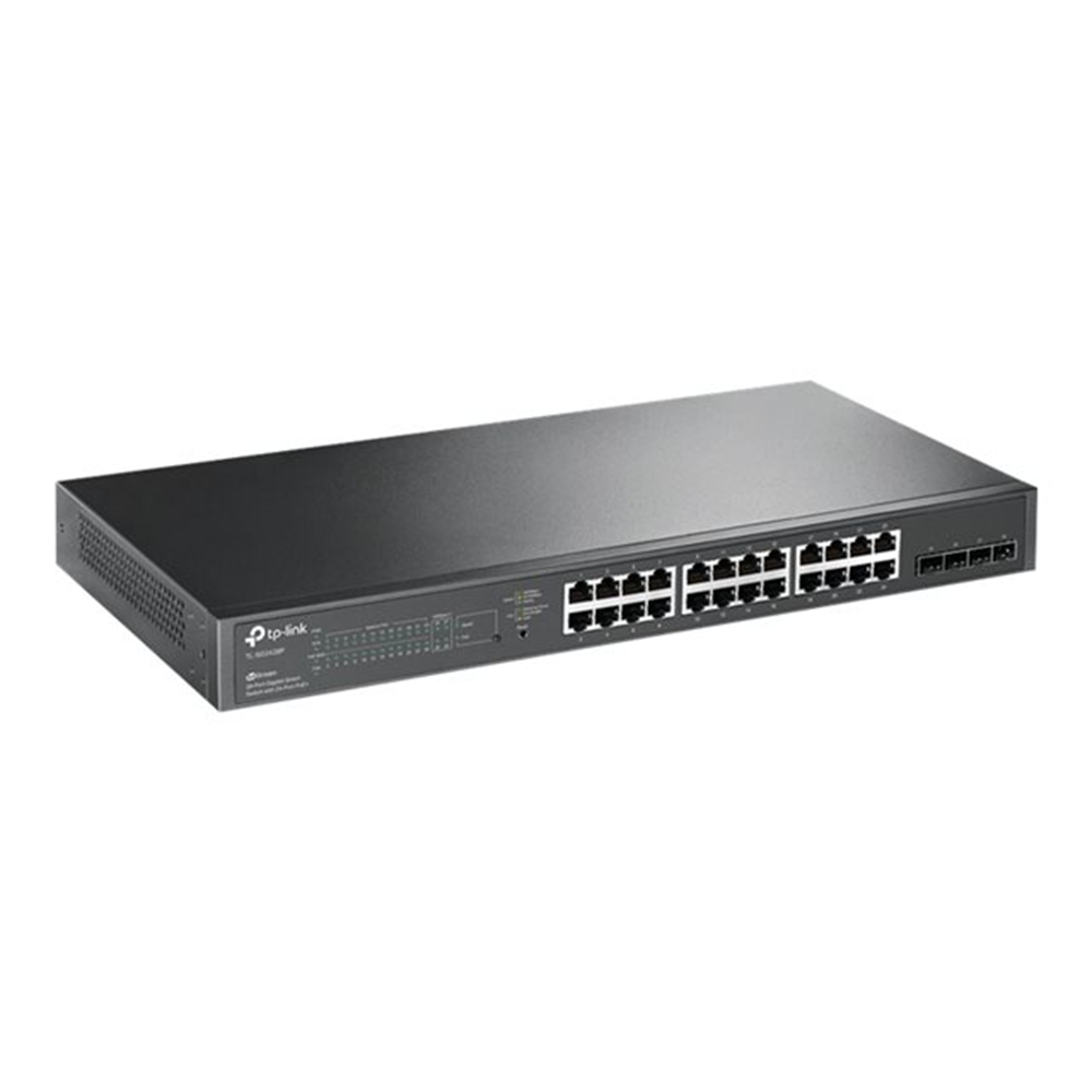 JetStream 28-Port Gigabit Smart Switch with 24-Port  PoE+
