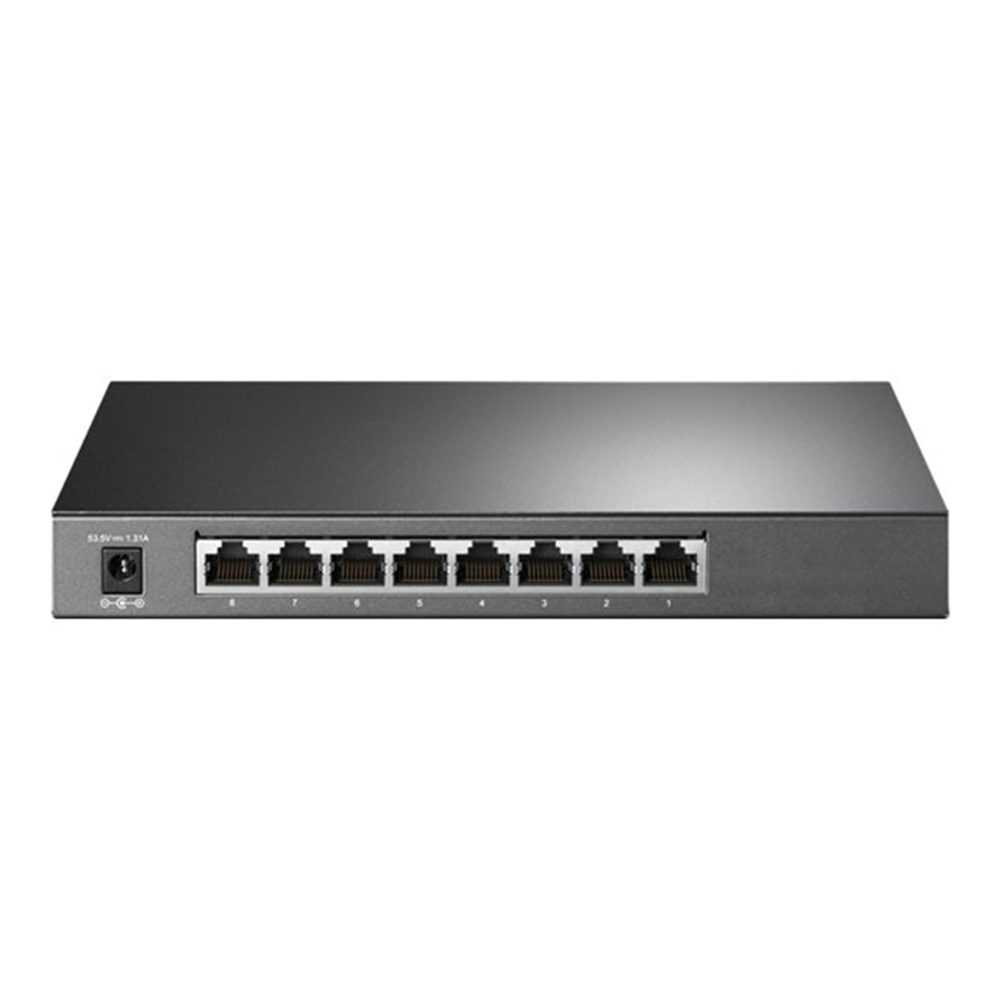JetStream 8-Port Gigabit Smart Switch with 4-Port PoE+ PORT: 4x Gigabit PoE+ Ports SPEC: 802.3at/af 62 W PoE Power Desktop Steel Case