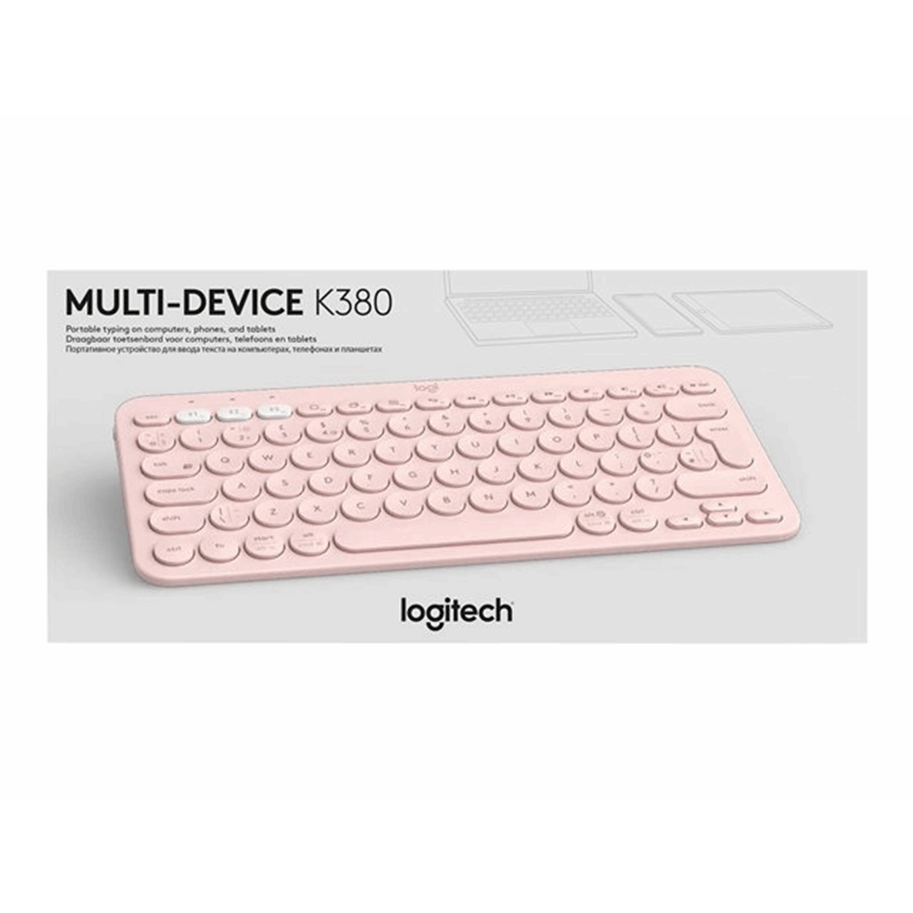 K380 for Mac Multi-Device Bluetooth Keyboard - ROSE - US INT'L - INTNL