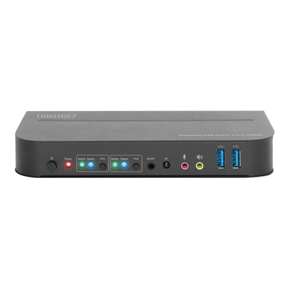 KVM Switch 2-Port 2xDP / 1x out 2x1DP DP