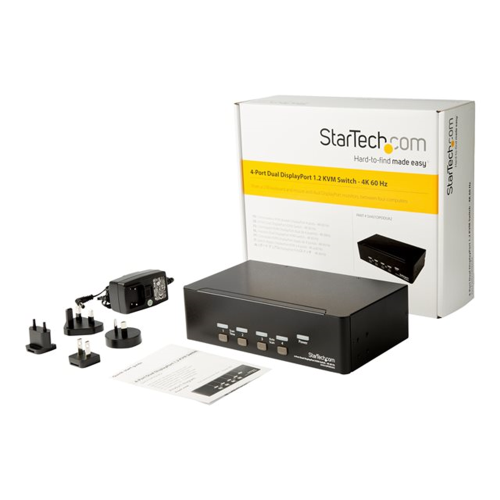 KVM Switch 4 port Dual DisplayPort 4K60 KVM Switch 4 port Dual DisplayPort 4K60