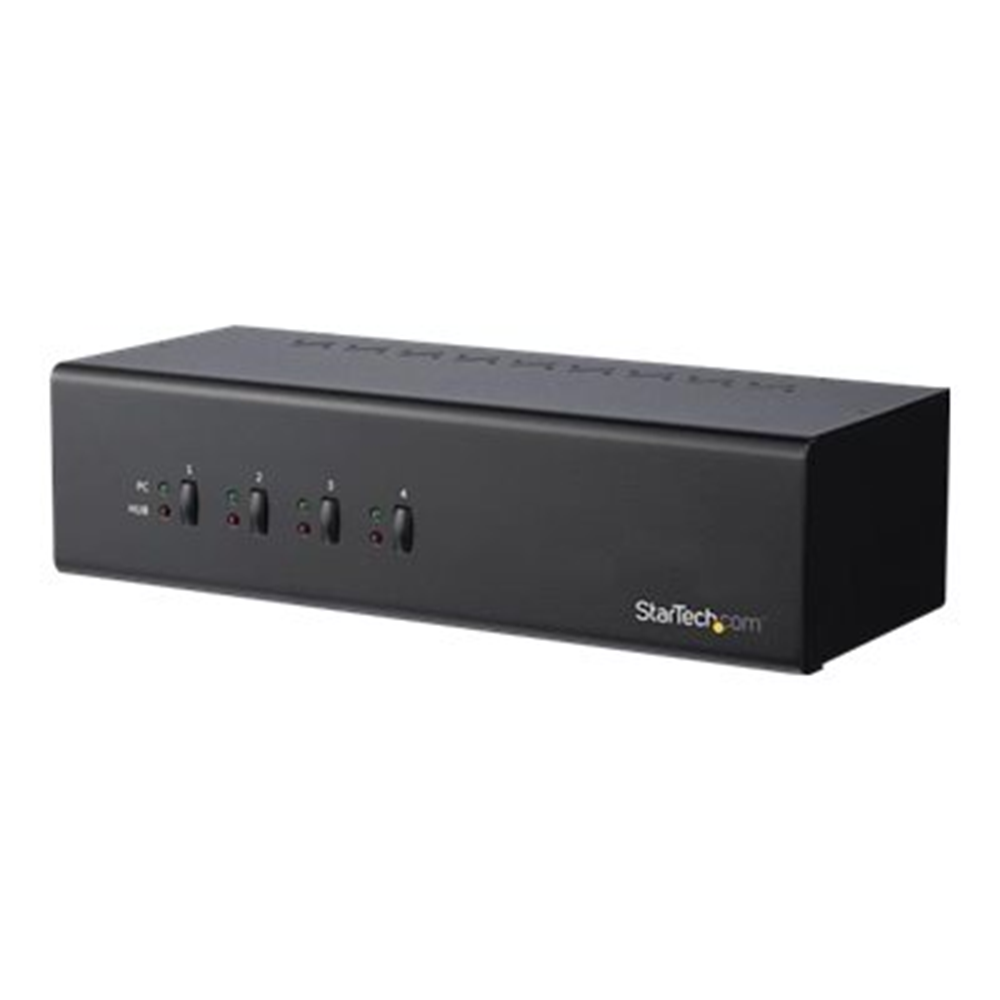 KVM Switch - 4 Port - Dual DVI - USB Hub