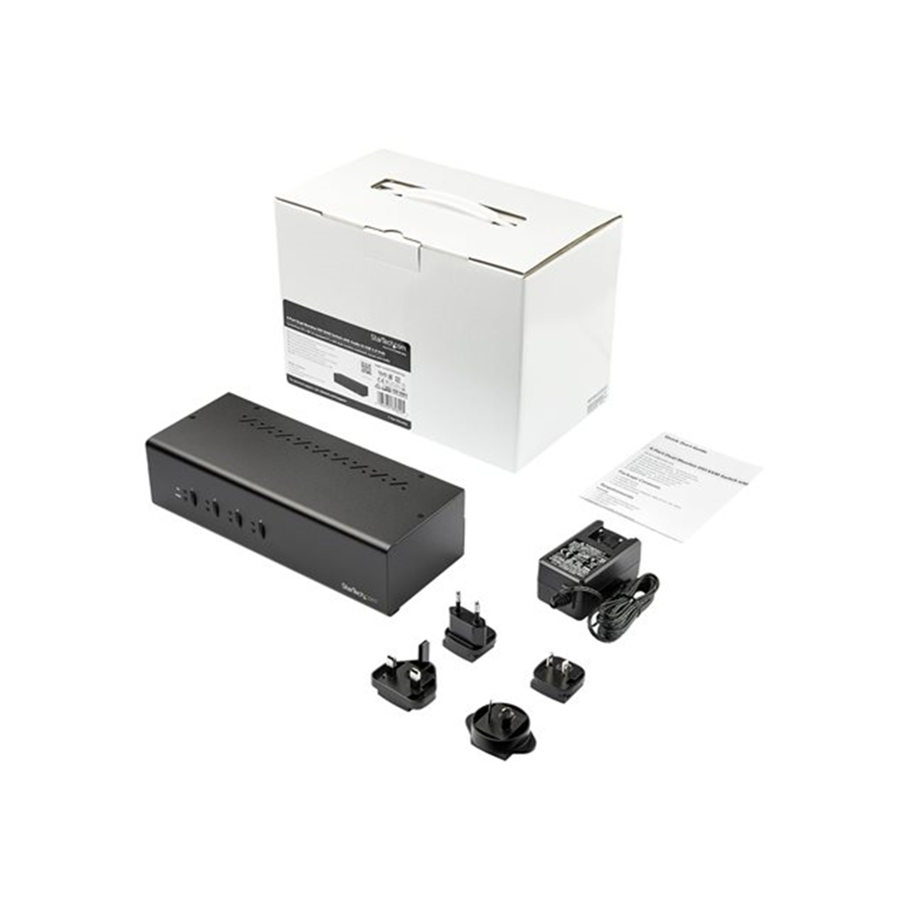 KVM Switch - 4 Port - Dual DVI - USB Hub