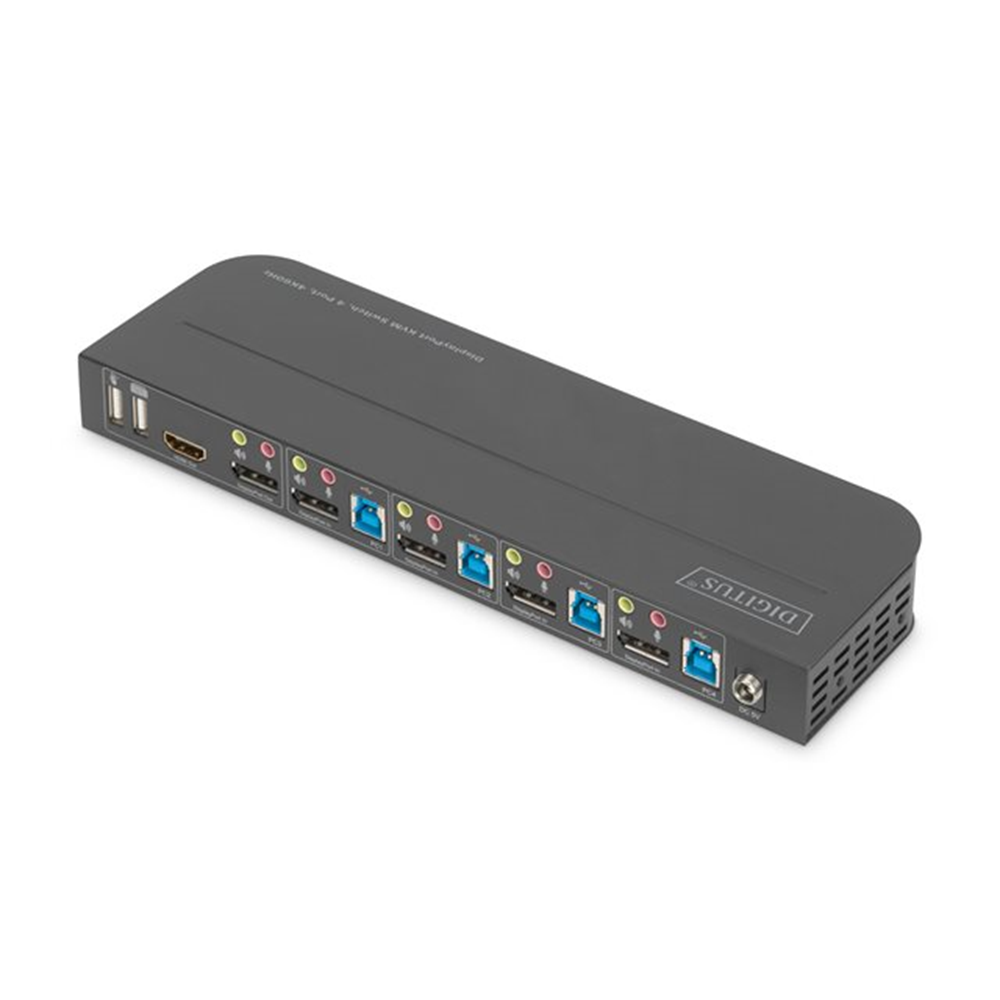 KVM Switch 4x1 DP DP/HDMI Out USB 4Kx2K
