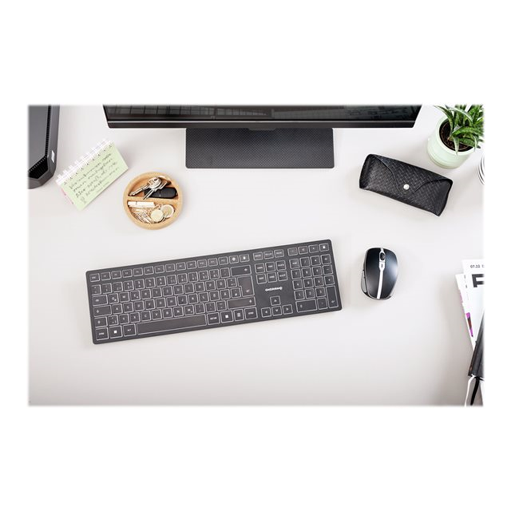 KW 9100 SLIM CH Keyboard wireless Black