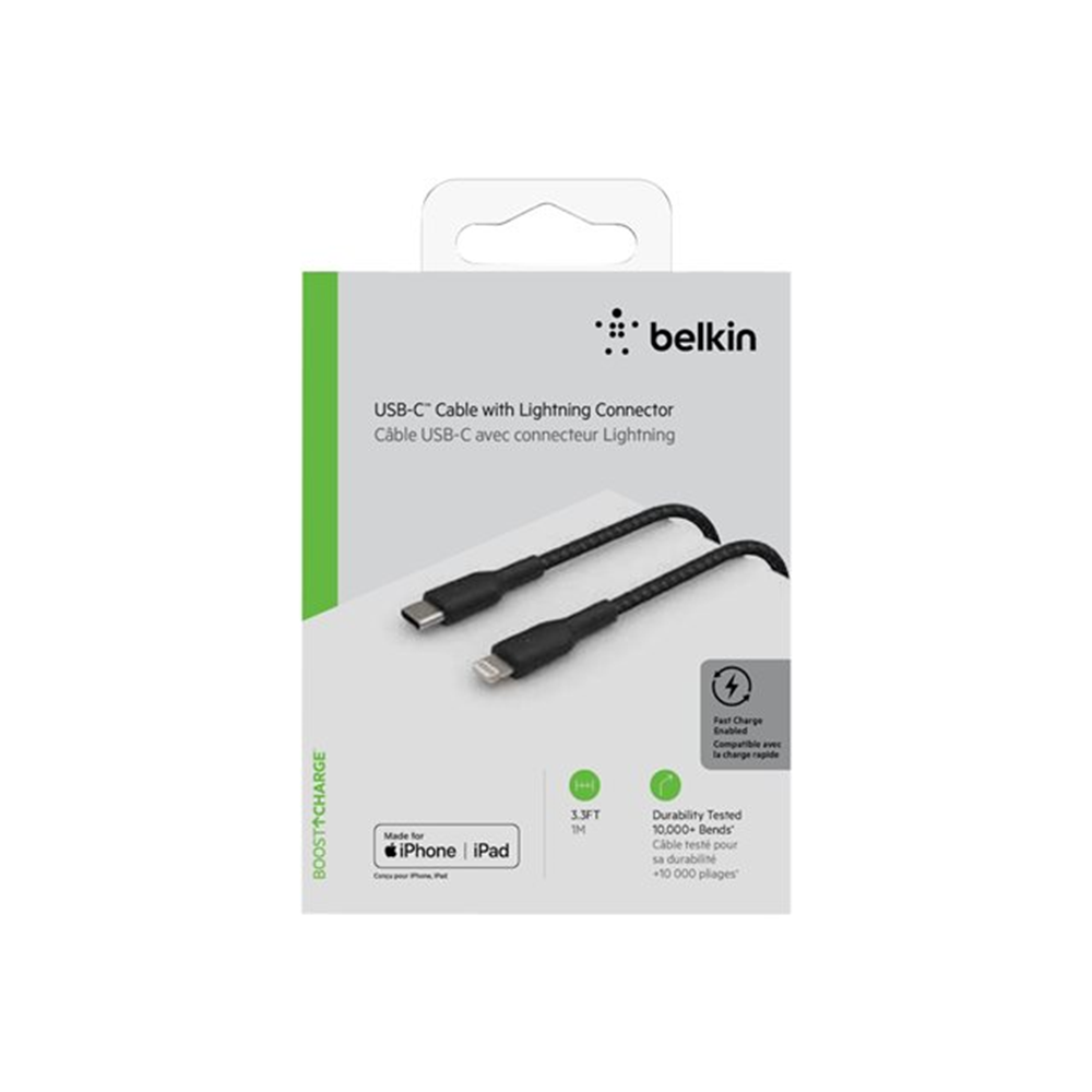 Lightning to USB-C Cable Braid 1M Black