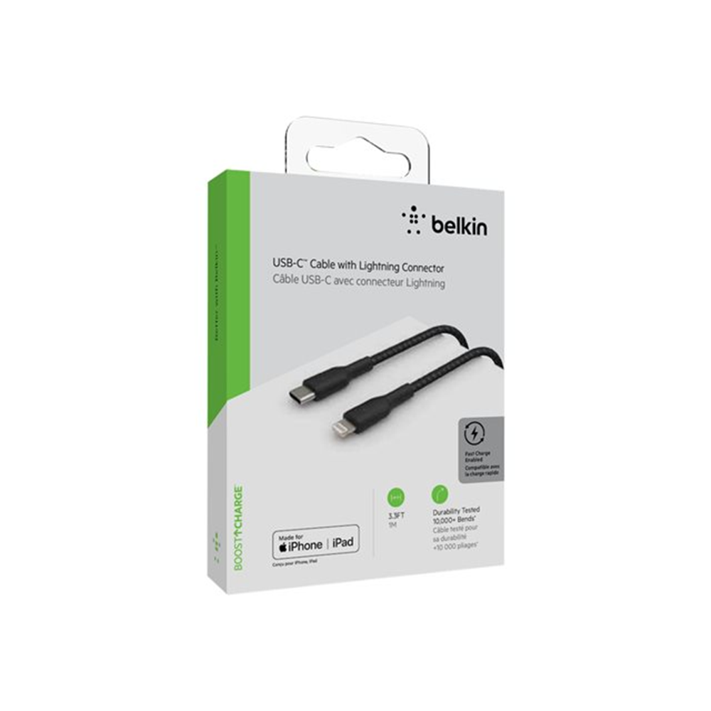 Lightning to USB-C Cable Braid 1M Black