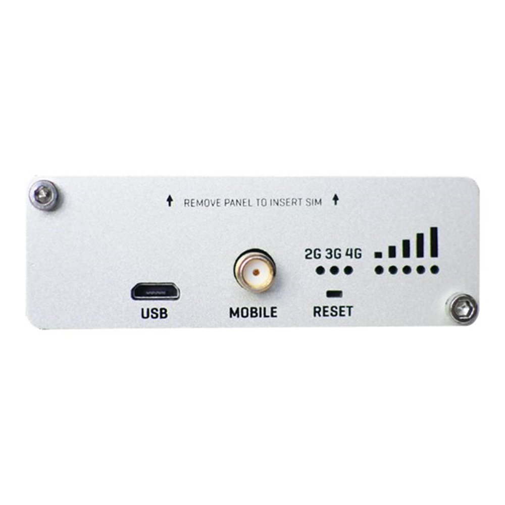LTE Cat 1 gateway equipped with a microUSB and various Input/Output options including Digital Relay Analog and Isolated.