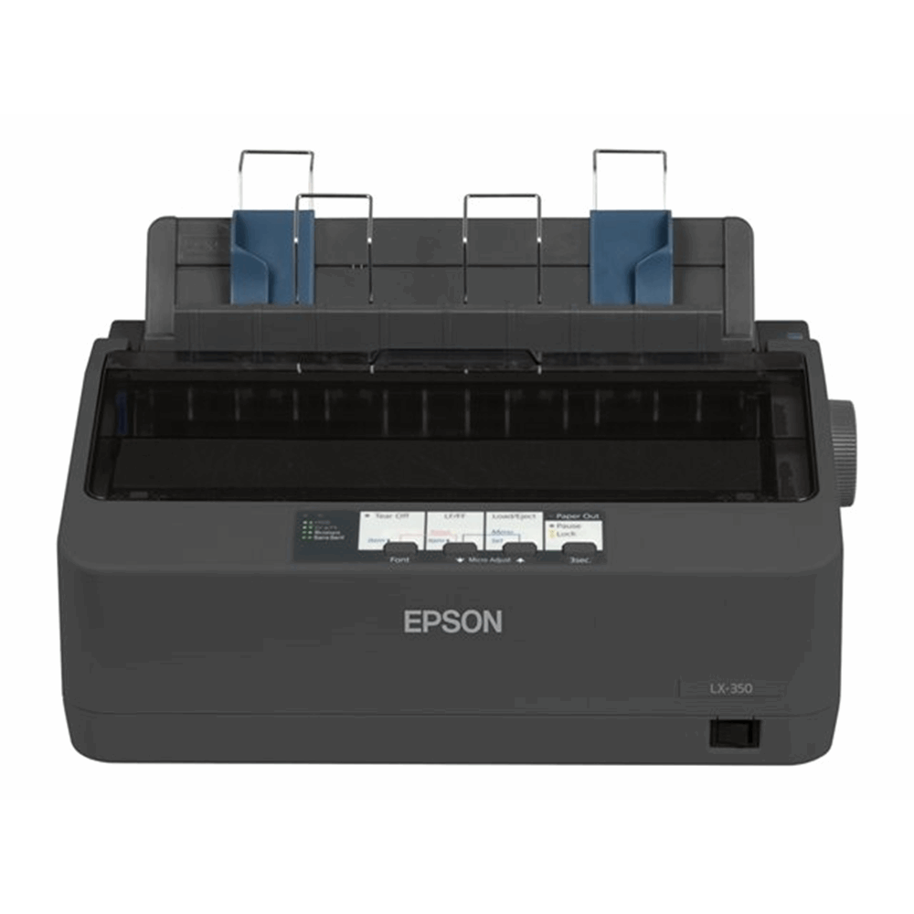 LX-350 Dot matrix printer. 9 pins. 80 column. original + 4 copies. 347 cps HSD (10 cpi). Epson ESC/P
