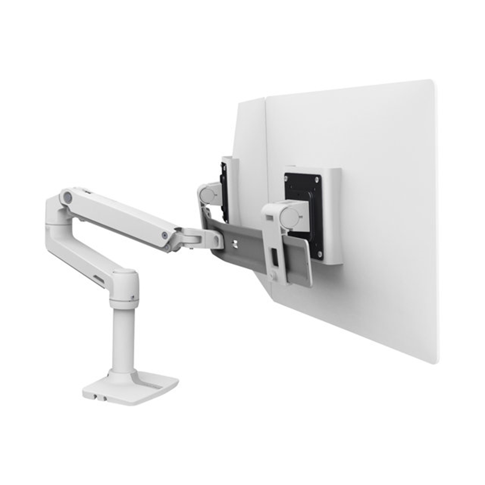 LX Desk Dual Direct Arm Bright White