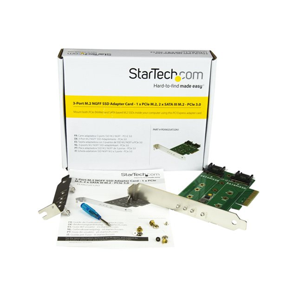 M.2 SSD Card 1x PCIe NVMe 2x SATA M.2 M.2 SSD Card 1x PCIe NVMe 2x SATA M.2