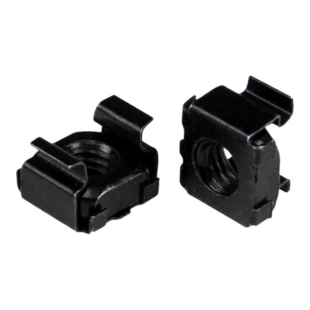 M6 Cage Nuts - 100 Pack Black M6 Cage Nuts - 100 Pack Black
