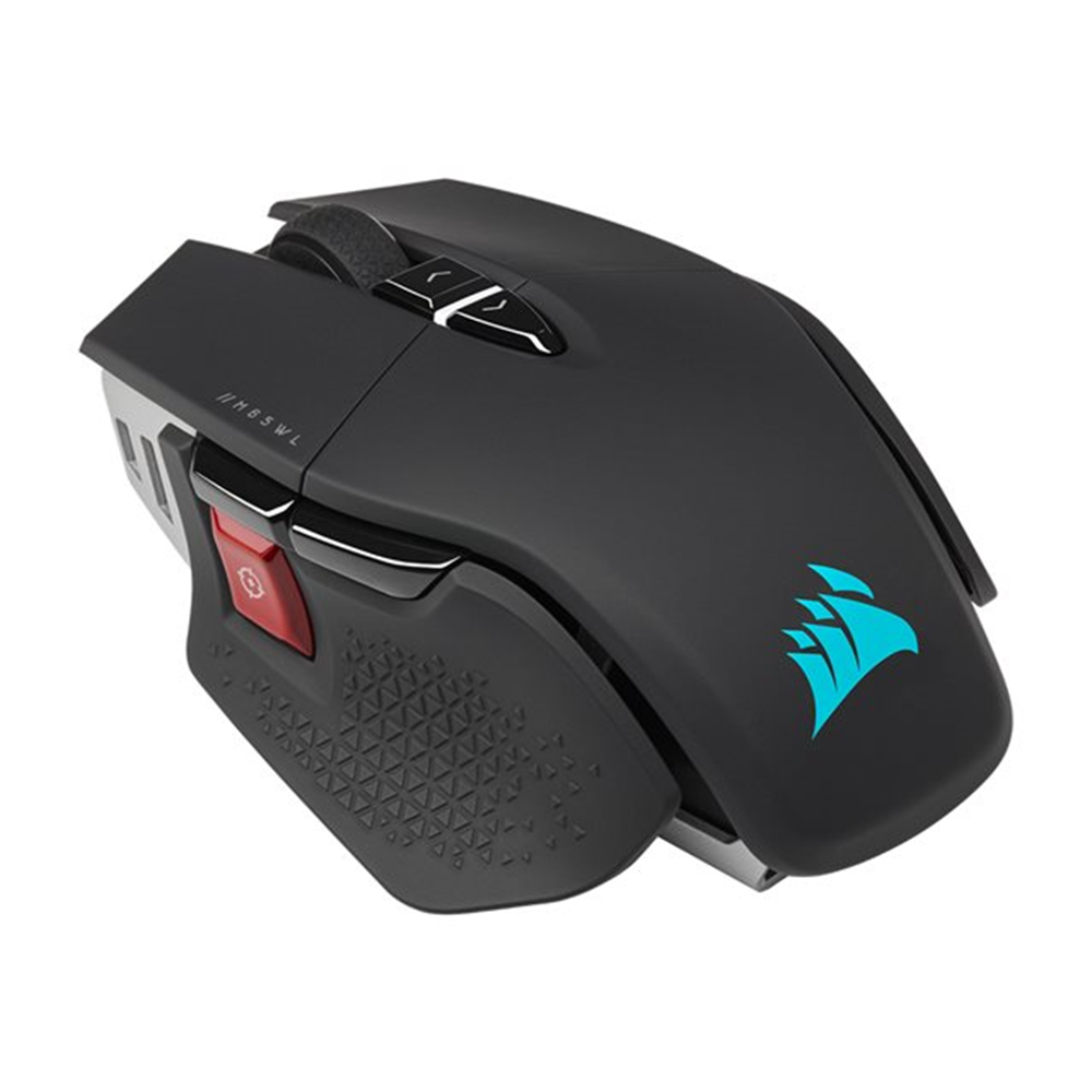 M65 RGB ULTRA WIRELESS Gaming Mouse  Backlit RGB LED  Optical  Silver ALU  Black  (CH-9319411-EU2)