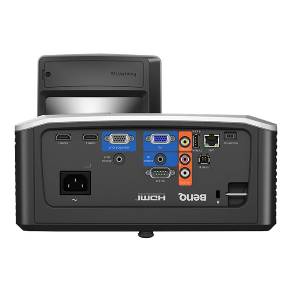 MH856UST+ DLP 1080p Ultra Short-throw(Mirror-type) Throw Ratio: 0.33 Brightness: 3500 AL High contrast ratio 10000:1 HDMI 2.0 x2 Networking control (RJ45)