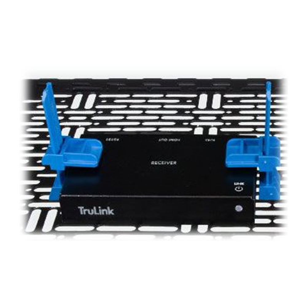 Middle Atlantic Forward Small Device Mounting Clamps - Blue - Pack of 4