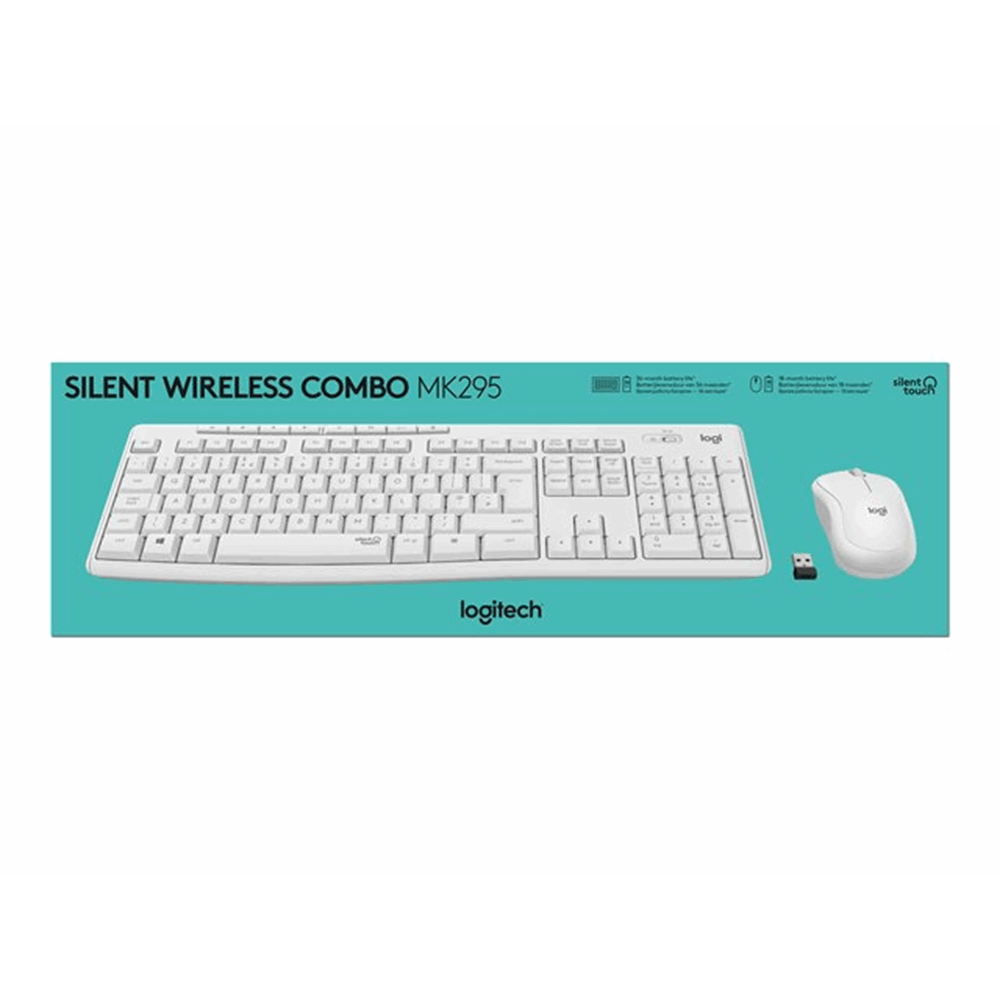 MK295 Silent Wireless Combo OFF WHITE FR