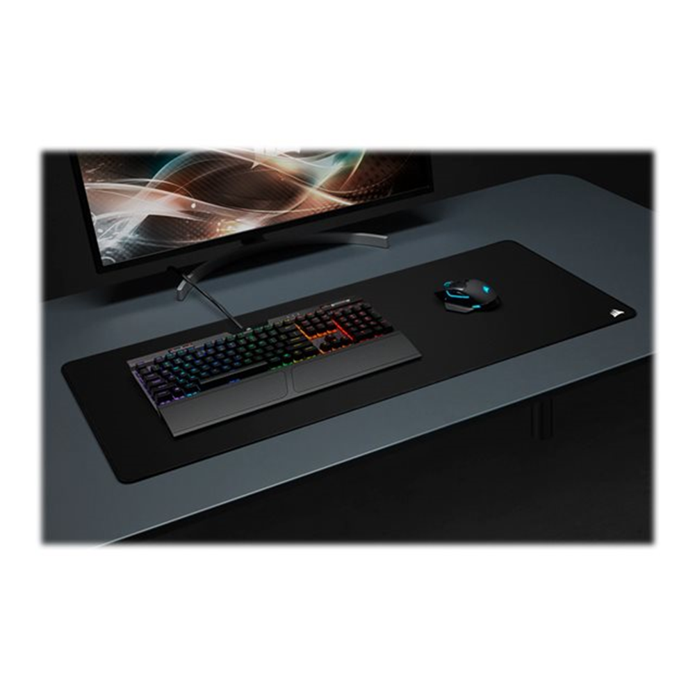 MM350 PRO Premium Spill-Proof Cloth Gaming Mouse Pad Black - Extended-XL
